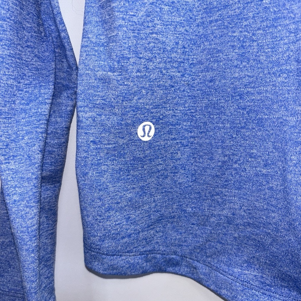 Lululemon Swiftly Tech Long Sleeve Heathered Blue Running Top Size 6 - Picture 6 of 6